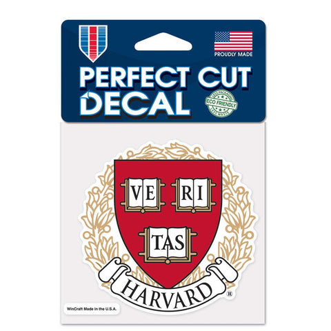 Harvard Crimson Decal 4x4 Perfect Cut Color-0
