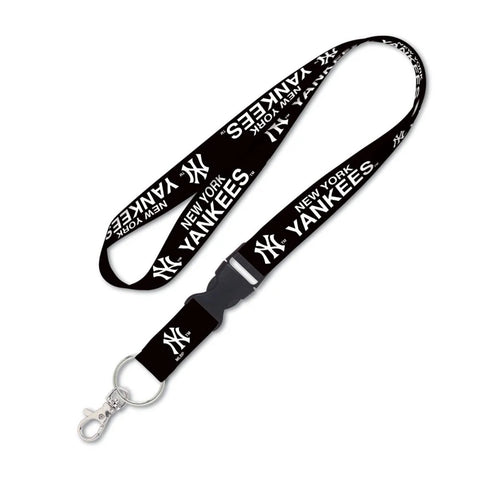 New York Yankees Lanyard with Detachable Buckle Blackout - Special Order-0