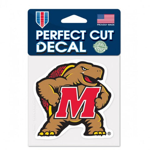 Maryland Terrapins Decal 4x4 Perfect Cut Color-0