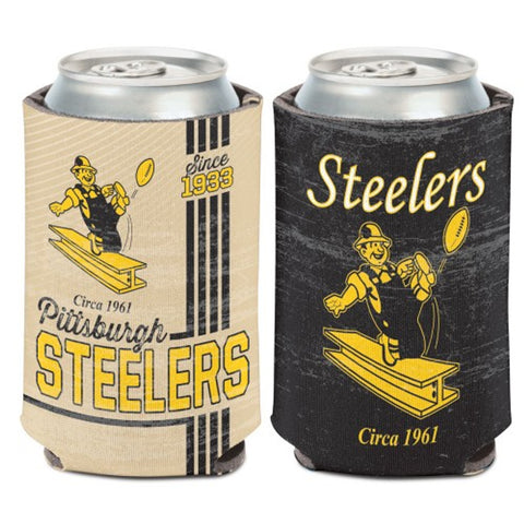Pittsburgh Steelers Can Cooler Vintage Design Special Order-0