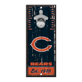Chicago Bears Sign Wood 5x11 Bottle Opener-0