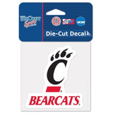 Cincinnati Bearcats Decal 4x4 Perfect Cut Color-0