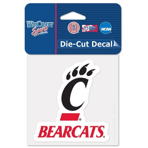 Cincinnati Bearcats Decal 4x4 Perfect Cut Color-0