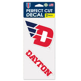 Dayton Flyers Decal 4x4 Perfect Cut Set of 2-0
