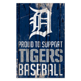 Detroit Tigers Sign 11x17 Wood Proud to Support Design-0