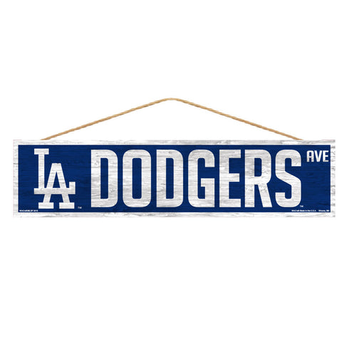 Los Angeles Dodgers Sign 4x17 Wood Avenue Design-0