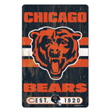 Chicago Bears Sign 11x17 Wood Slogan Design-0