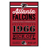 Atlanta Falcons Sign 11x17 Wood Established Design-0