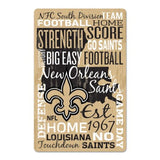 New Orleans Saints Sign 11x17 Wood Wordage-0