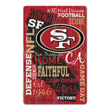 San Francisco 49ers Sign 11x17 Wood Wordage-0