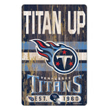 Tennessee Titans Sign 11x17 Wood Slogan Design-0