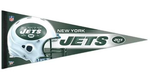 New York Jets Pennant 12x30 Premium Style Helmet Design-0