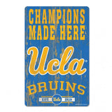 UCLA Bruins Sign 11x17 Wood Slogan Design-0