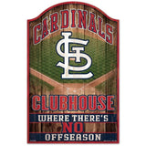 St. Louis Cardinals Sign 11x17 Wood Fan Cave Design-0