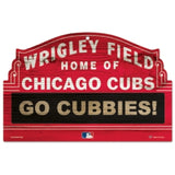 Chicago Cubs Sign 11x17 Wood Wrigley Field Design-0