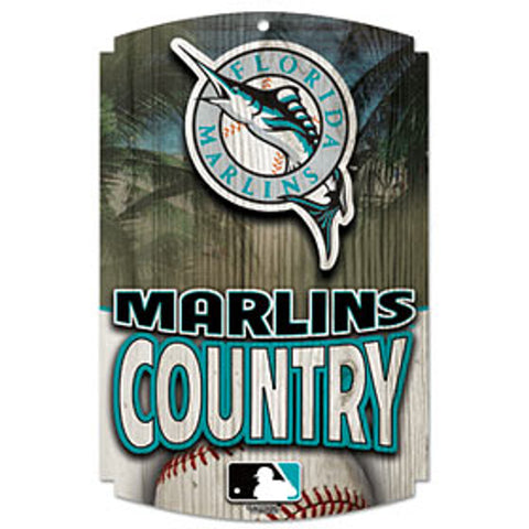 Florida Marlins Wood Sign - Country - Special Order-0