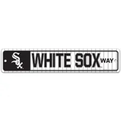 Chicago White Sox Sign 3.75x19 Plastic Street Style - Special Order-0