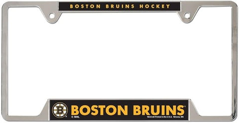 Boston Bruins License Plate Frame Metal-0
