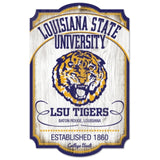 LSU Tigers Wood Sign - College Vault-0