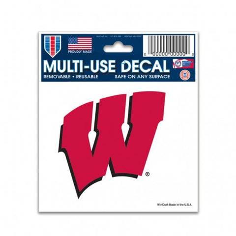 Wisconsin Badgers Decal 3x4 Multi Use-0