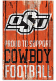 Oklahoma State Cowboys Sign 11x17 Wood Proud to Support Design-0