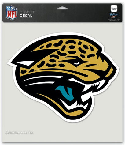 Jacksonville Jaguars Decal 8x8 Die Cut Color-0