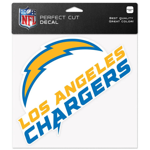 Los Angeles Chargers Decal 8x8 Perfect Cut Color-0