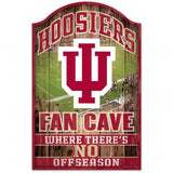 Indiana Hoosiers Sign 11x17 Wood Fan Cave Design - Special Order-0