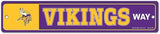 Minnesota Vikings Sign 3.75x19 Plastic Street Style - Special Order-0