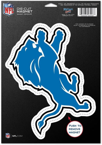 Detroit Lions Magnet 6.25x9 Die Cut Logo Design - Special Order-0