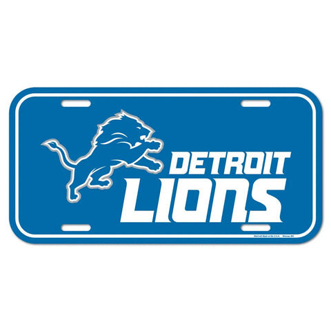 Detroit Lions License Plate Plastic-0