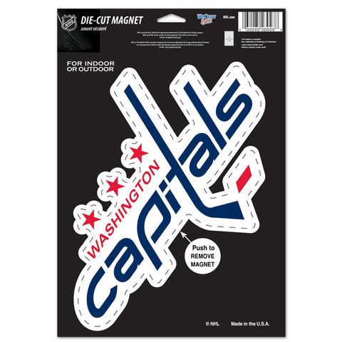 Washington Capitals Magnet 6.25x9 Die Cut Logo Design Special Order-0