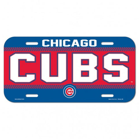 Chicago Cubs License Plate Plastic-0