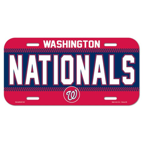 Washington Nationals License Plate Plastic - Special Order-0