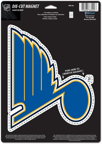 St. Louis Blues Magnet 6.25x9 Die Cut Logo Design - Special Order-0