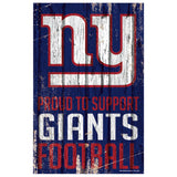 New York Giants Sign 11x17 Wood Proud to Support Design-0