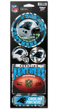 Carolina Panthers Decal 4x11 Die Cut Prismatic Style-0