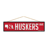 Nebraska Cornhuskers Sign 4x17 Wood Avenue Design-0
