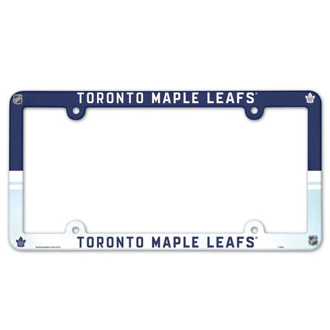 Toronto Maple Leafs License Plate Frame Plastic Full Color Style-0