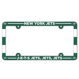 New York Jets License Plate Frame Plastic Full Color Style-0