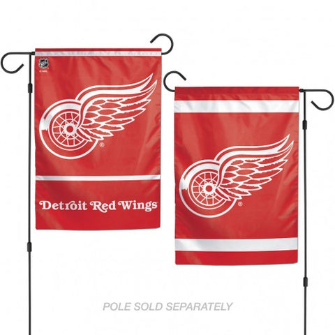 Detroit Red Wings Flag 12x18 Garden Style 2 Sided-0