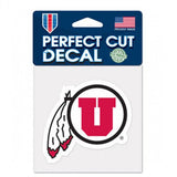 Utah Utes Decal 4x4 Perfect Cut Color - Special Order-0