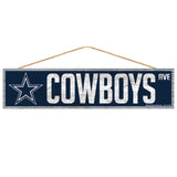 Dallas Cowboys Sign 4x17 Wood Avenue Design-0