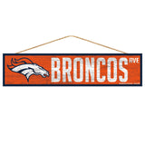 Denver Broncos Sign 4x17 Wood Avenue Design-0