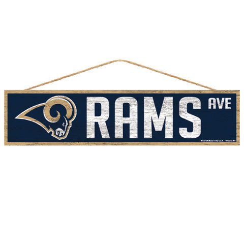 Los Angeles Rams Sign 4x17 Wood Avenue Design-0