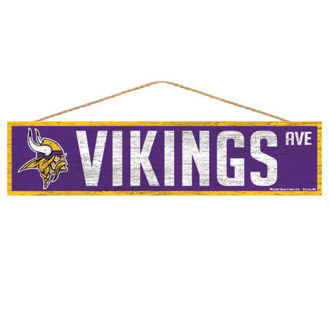 Minnesota Vikings Sign 4x17 Wood Avenue Design-0