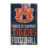 Auburn Tigers Sign 11x17 Wood Proud to Support Design-0