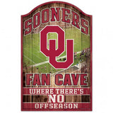 Oklahoma Sooners Sign 11x17 Wood Fan Cave Design - Special Order-0