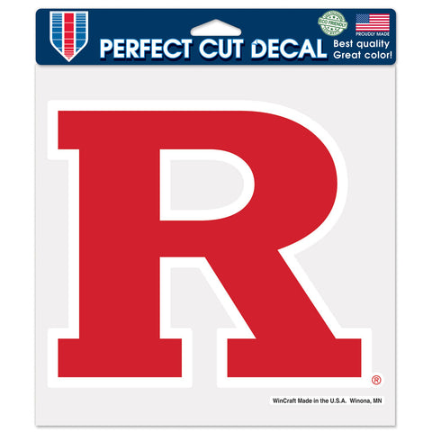 Rutgers Scarlet Knights Decal 8x8 Perfect Cut Color - Special Order-0