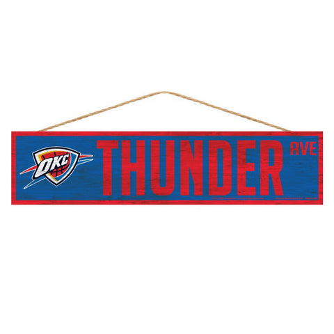 Oklahoma City Thunder Sign 4x17 Wood Avenue Design-0